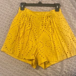 BCBGMaxAzria Yellow Shorts